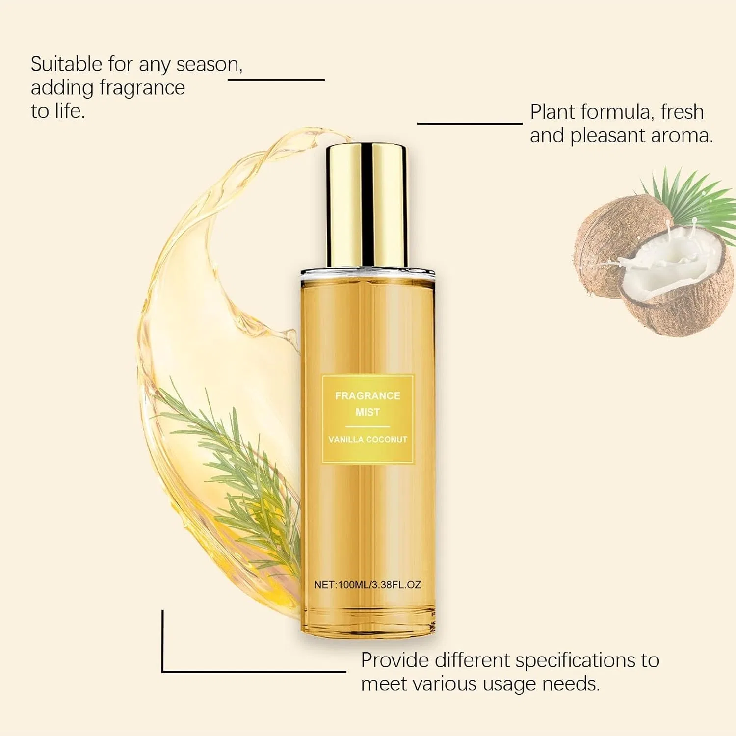 Спрей для тела Vanilla Coconut Passion, 2 шт, 100 ml Generisch — фото 4