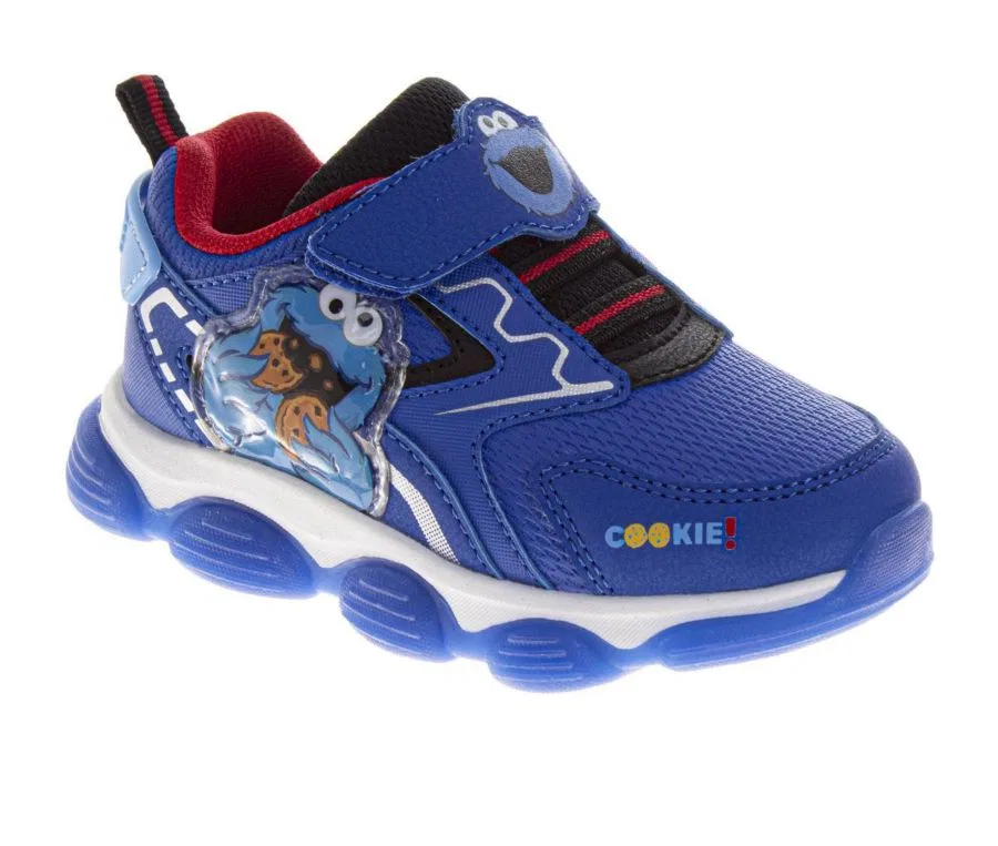 Кроссовки детские с подсветкой Cookie Monster Sesame Street, Blue