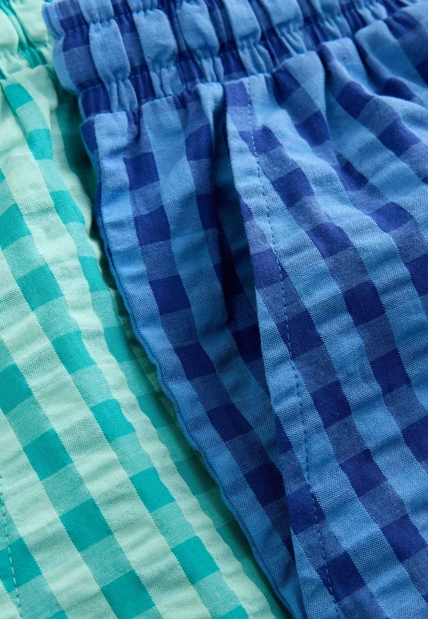 Шорты клетчатые 2 pack Next blue green, синий/зеленый — фото 3