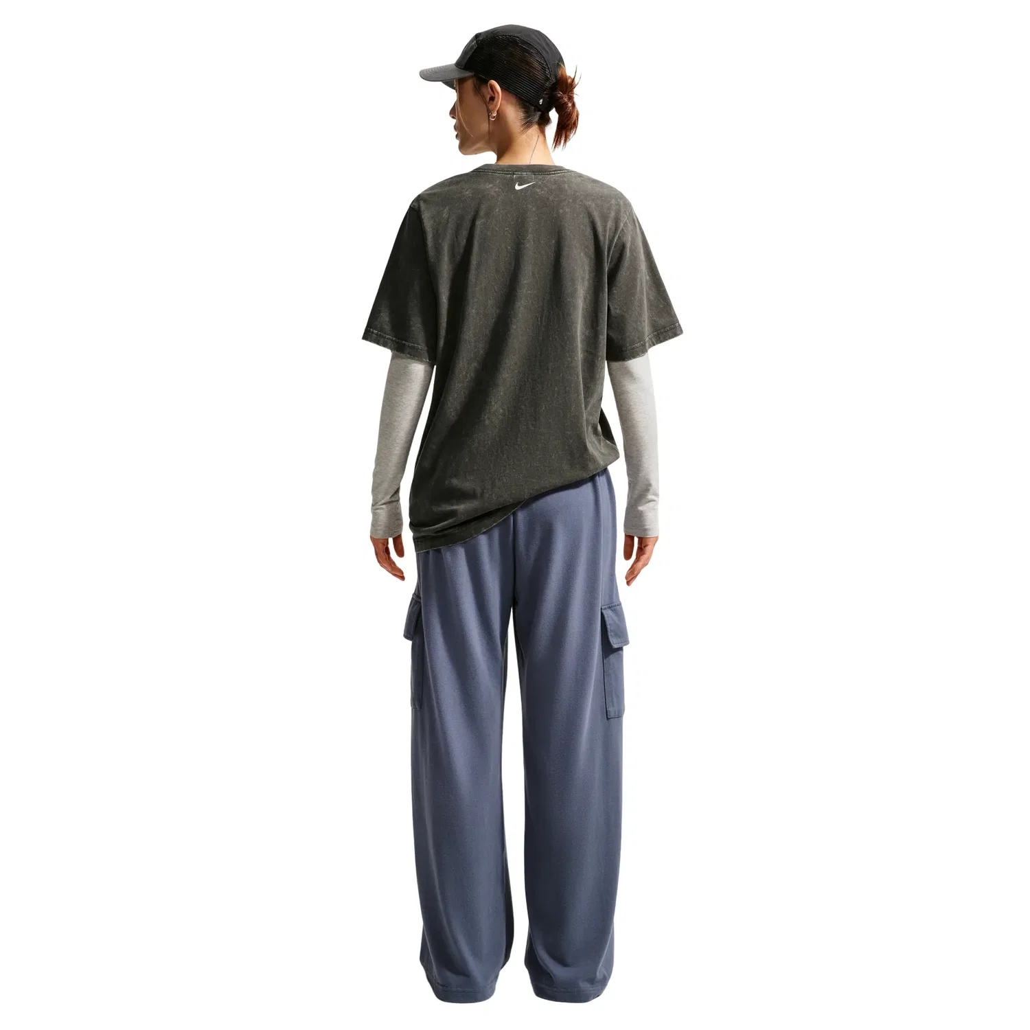 Женские брюки Sportswear Phoenix Fleece Pants Asia Sizing 'Blue' Nike, синий — фото 3