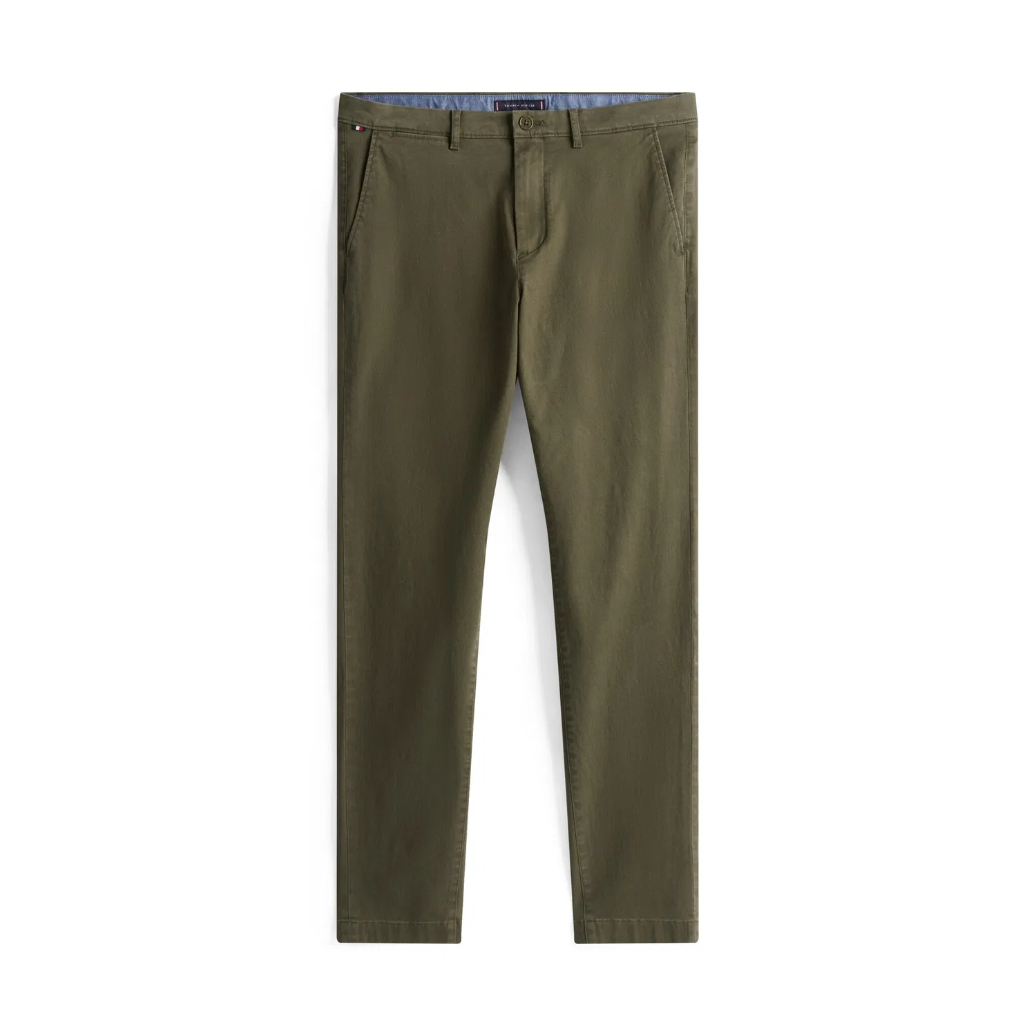 Мужские чиносы зауженные к низу Tommy Hilfiger, Dark Greenery — фото 4