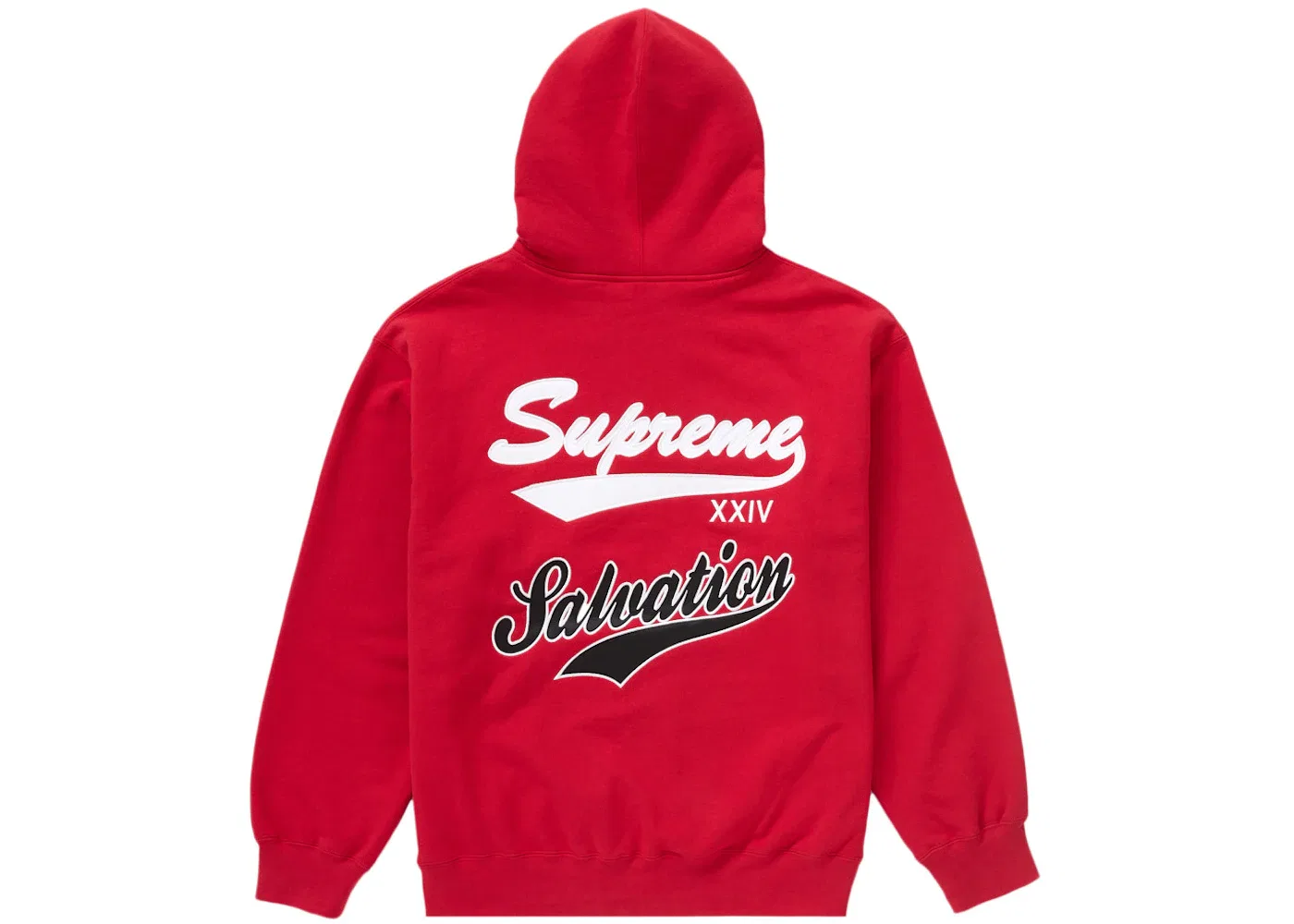 Мужской худи на молнии с капюшоном Supreme Salvation Zip Up Supreme, Red — фото 2