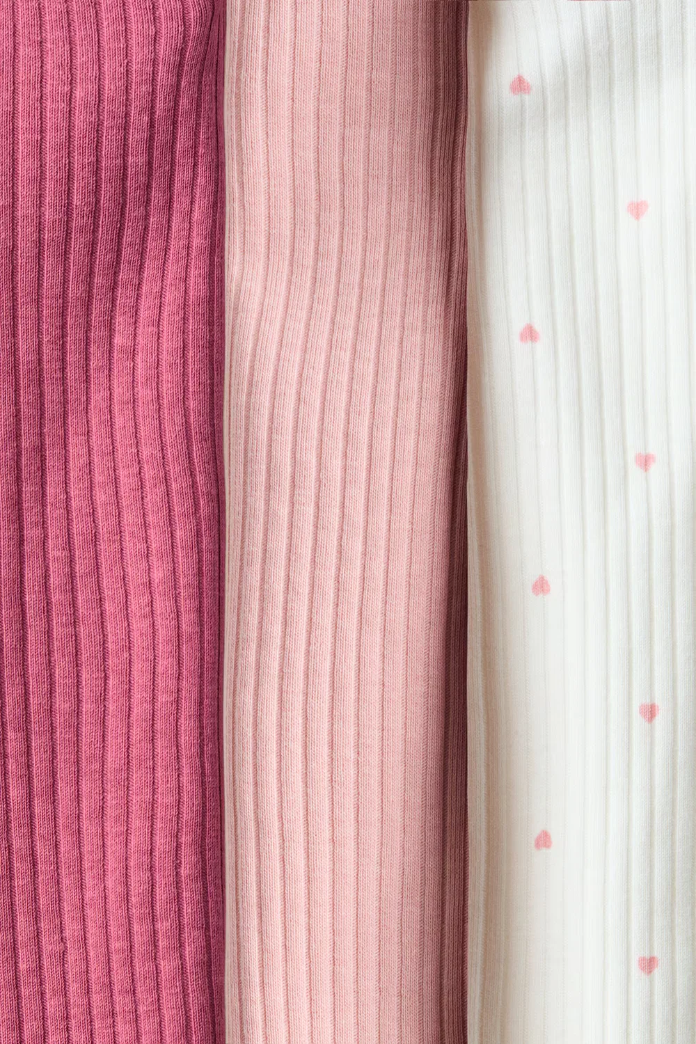 Комплект из 3 хлопковых боди H&M, Rosa/Hellrosa — фото 2