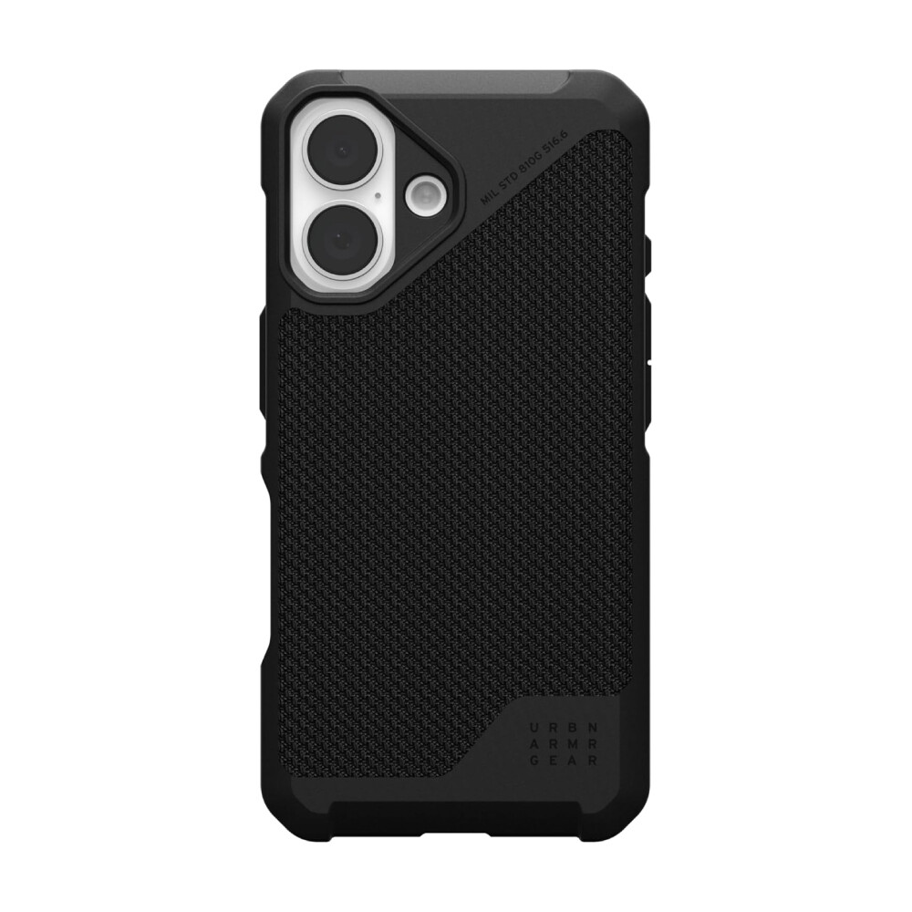 

Чехол UAG Metropolis LT для IPhone 16 с MagSafe, Kevlar Black, Черный, Чехол UAG Metropolis LT для IPhone 16 с MagSafe, Kevlar Black