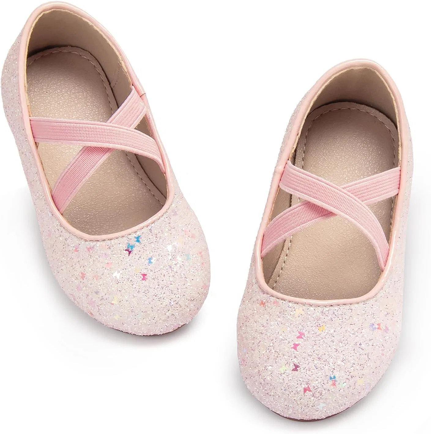 Детские туфли для девочек с принтом Little Flower Otter MOMO, Light Pink