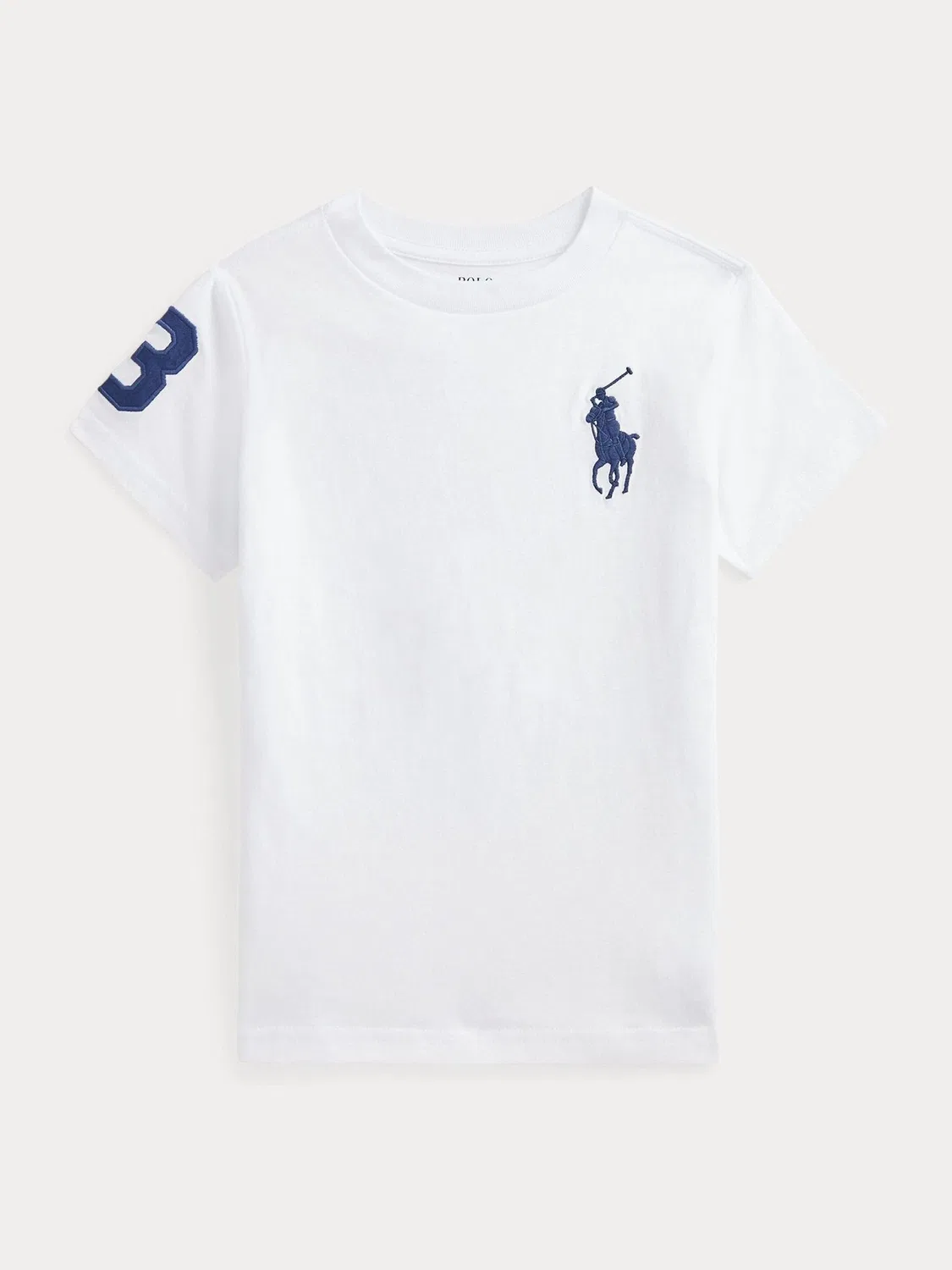 Футболка с вышитым Big Pony Polo Ralph Lauren, белый — фото 4