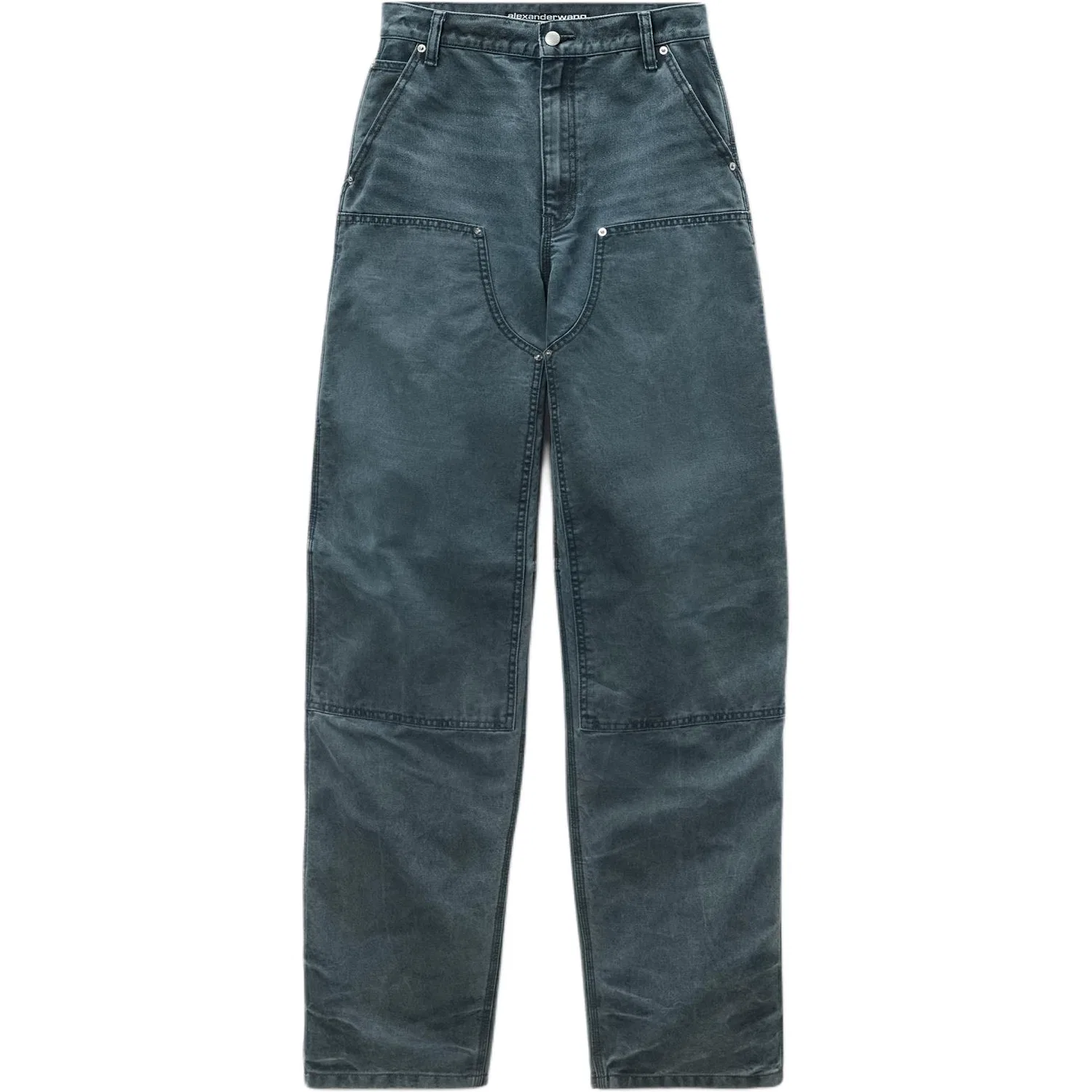 Женские джинсы с серо-голубым цветом Alexander Wang, Gray Blue