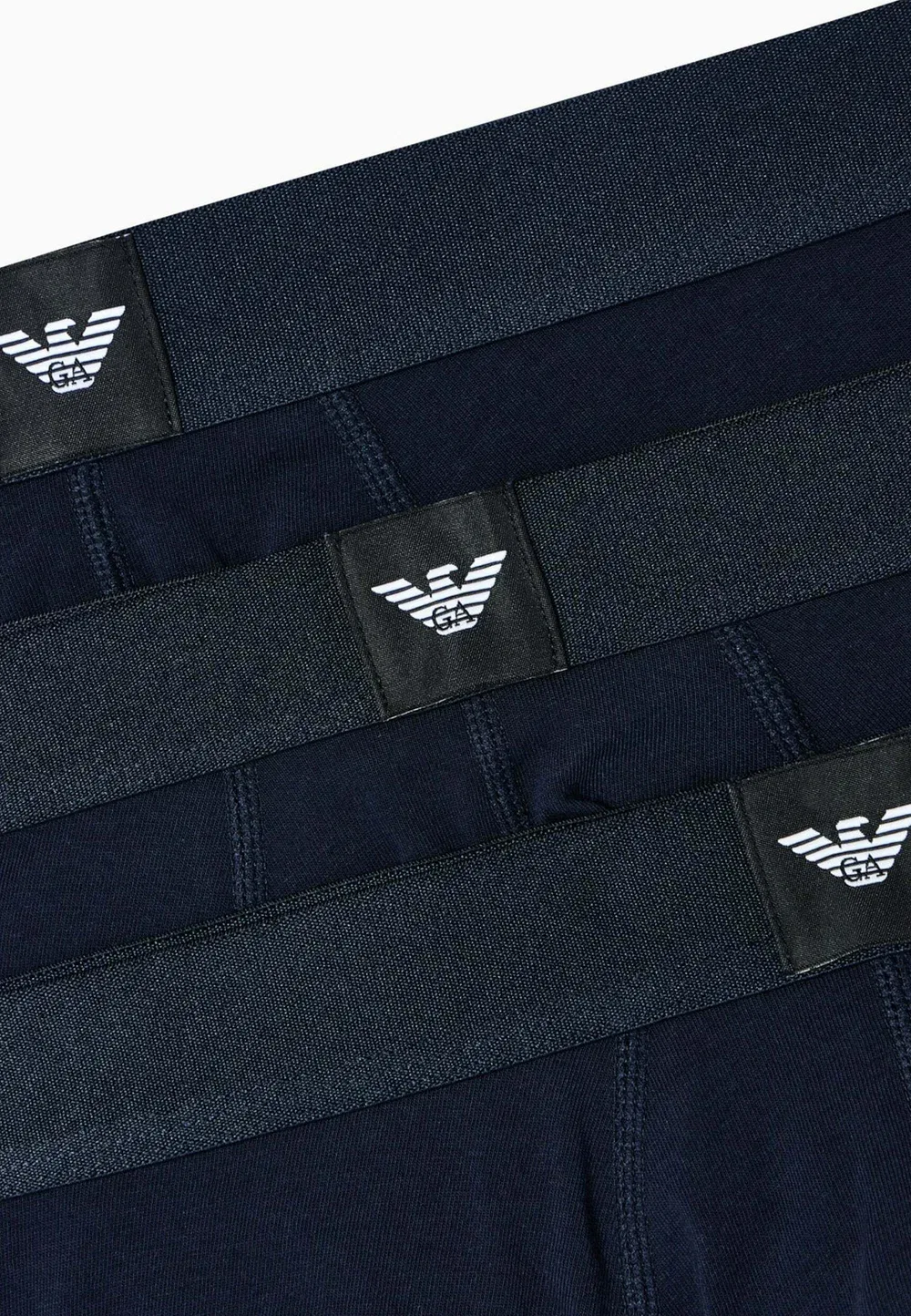 Комплект из 3 комфортных трусов Emporio Armani, Blu — фото 4