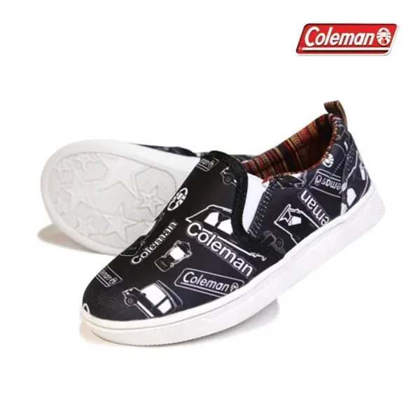 Кроссовки детские слипоны, Coleman Shoes Kids, черный