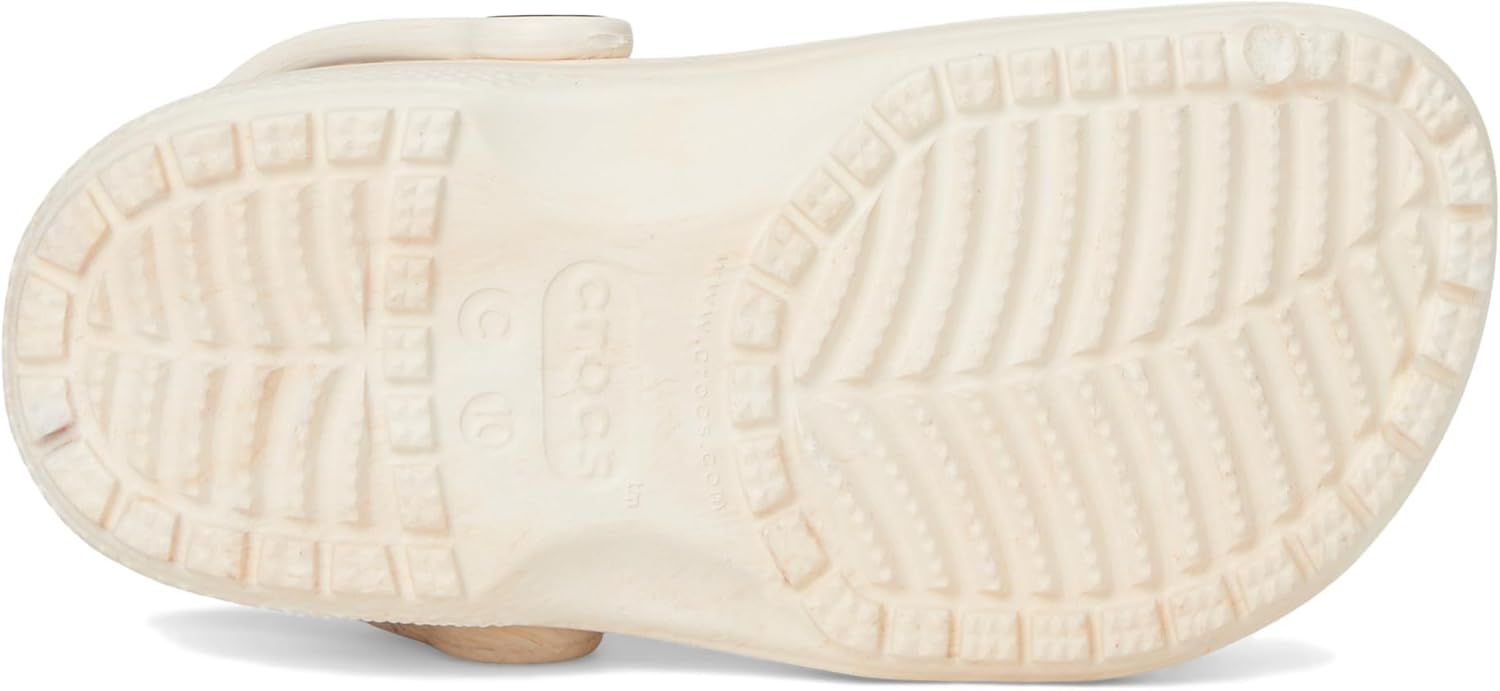 Детские сабо Crocs унисекс, классические, с мраморным рисунком, акварельным рисунком, размер K, Bone Swirl — фото 3