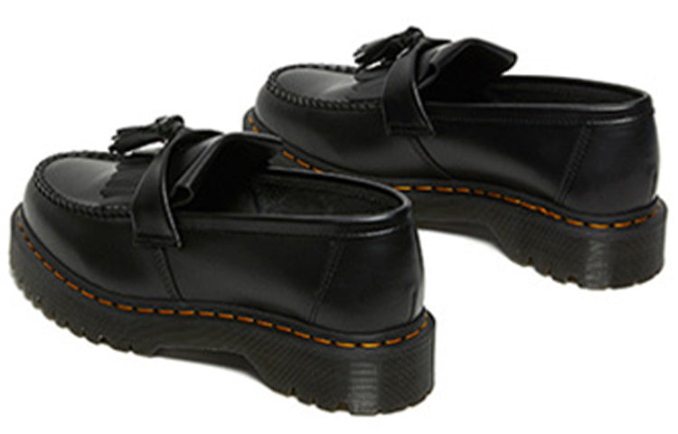 Лоферы Dr. Martens Adrian Bex из гладкой кожи с кисточками, цвет «Carbon Black» — фото 4