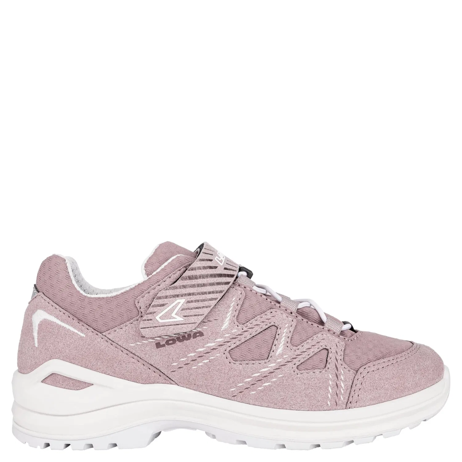 Детские кроссовки для мальчиков и девочек с мембраной Innox Evo Ii Gtx Lo Jr LOWA, Old Pink Offwhite