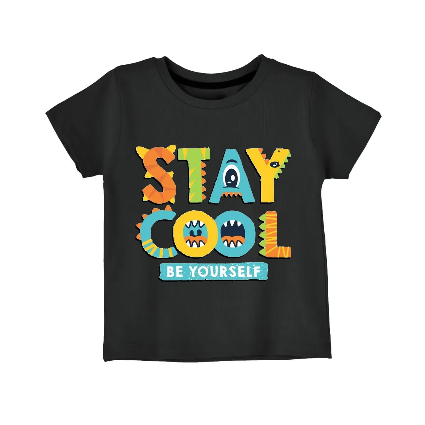 Футболка с принтом Stay Cool Be Yourself Yoo Street, черный