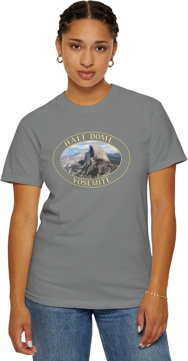 Женская футболка с фотографией Half Dome Comfort Colors, Grey — фото 2