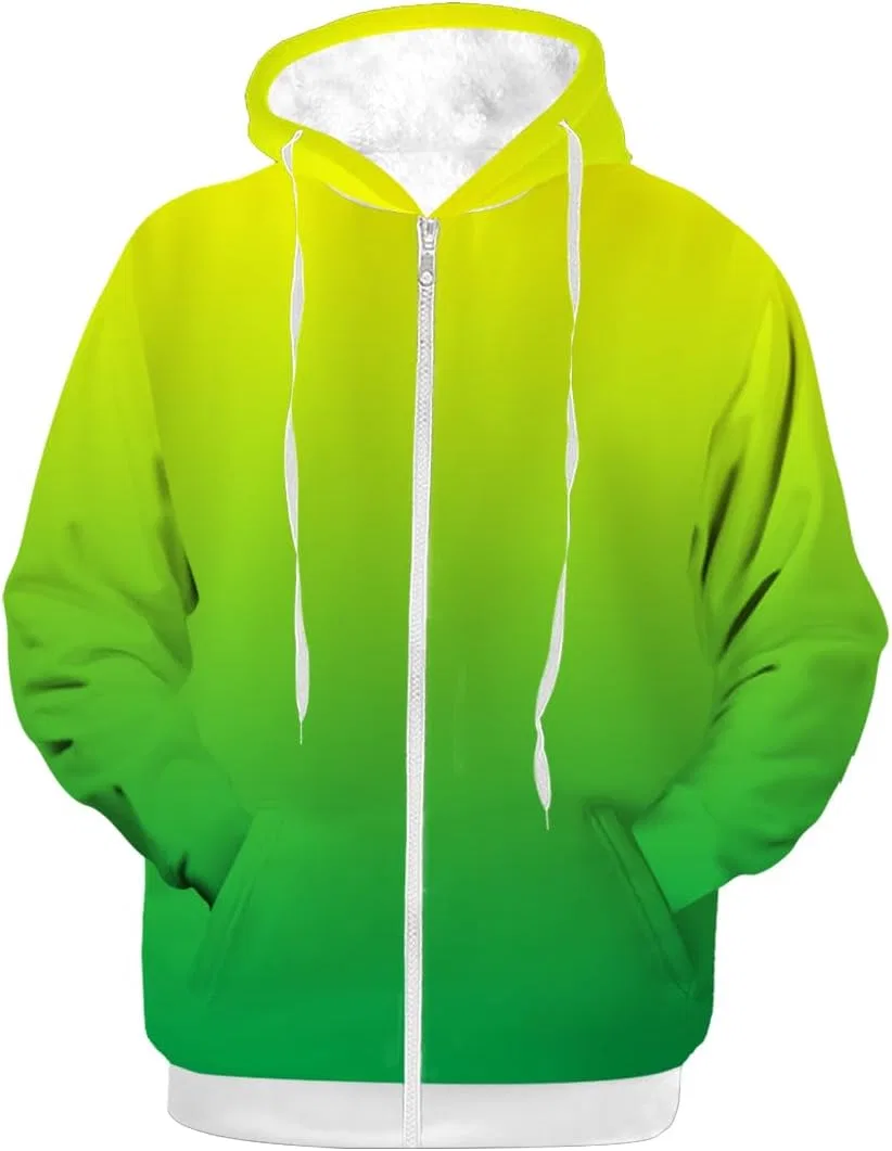 Мужское утепленное пальто с флисовой подкладкой, 3205 Gradient Green