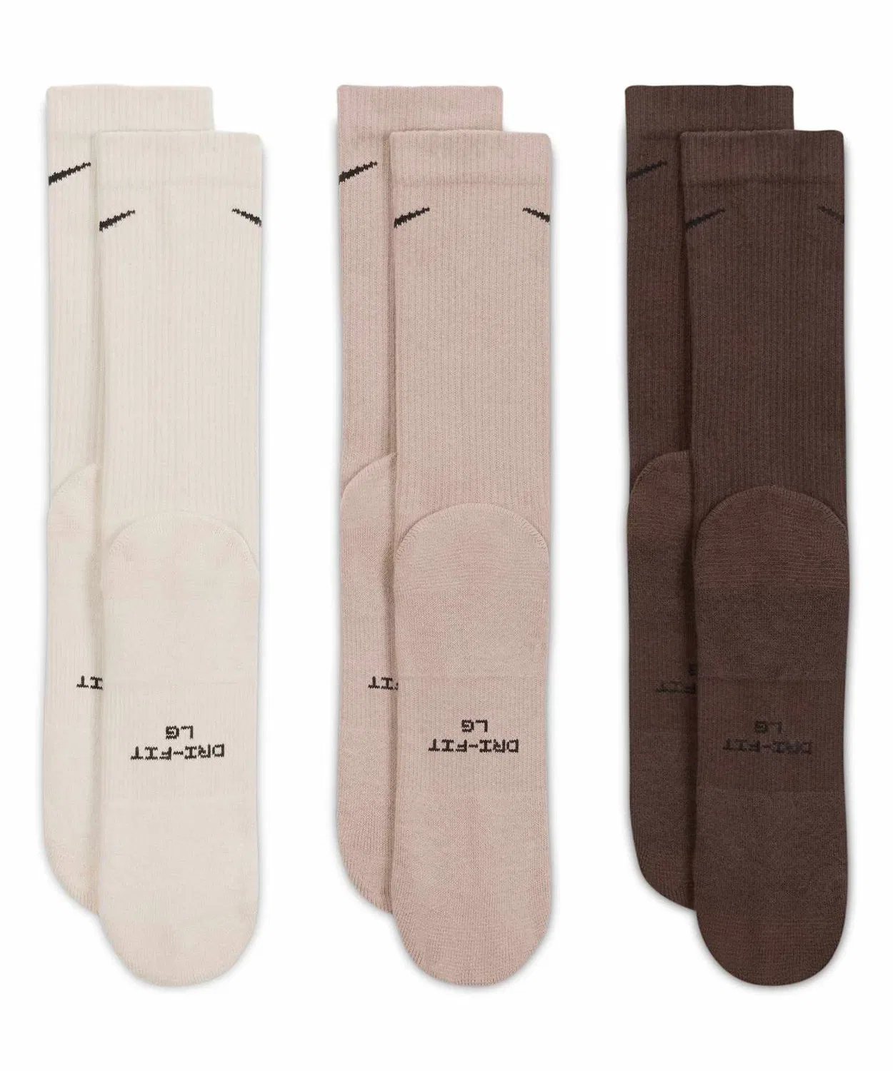 Мужские носки с усиленной пяткой и мыском, 3 пары, Nike Everyday Elevated Crew Socks, Multi-Color — фото 3