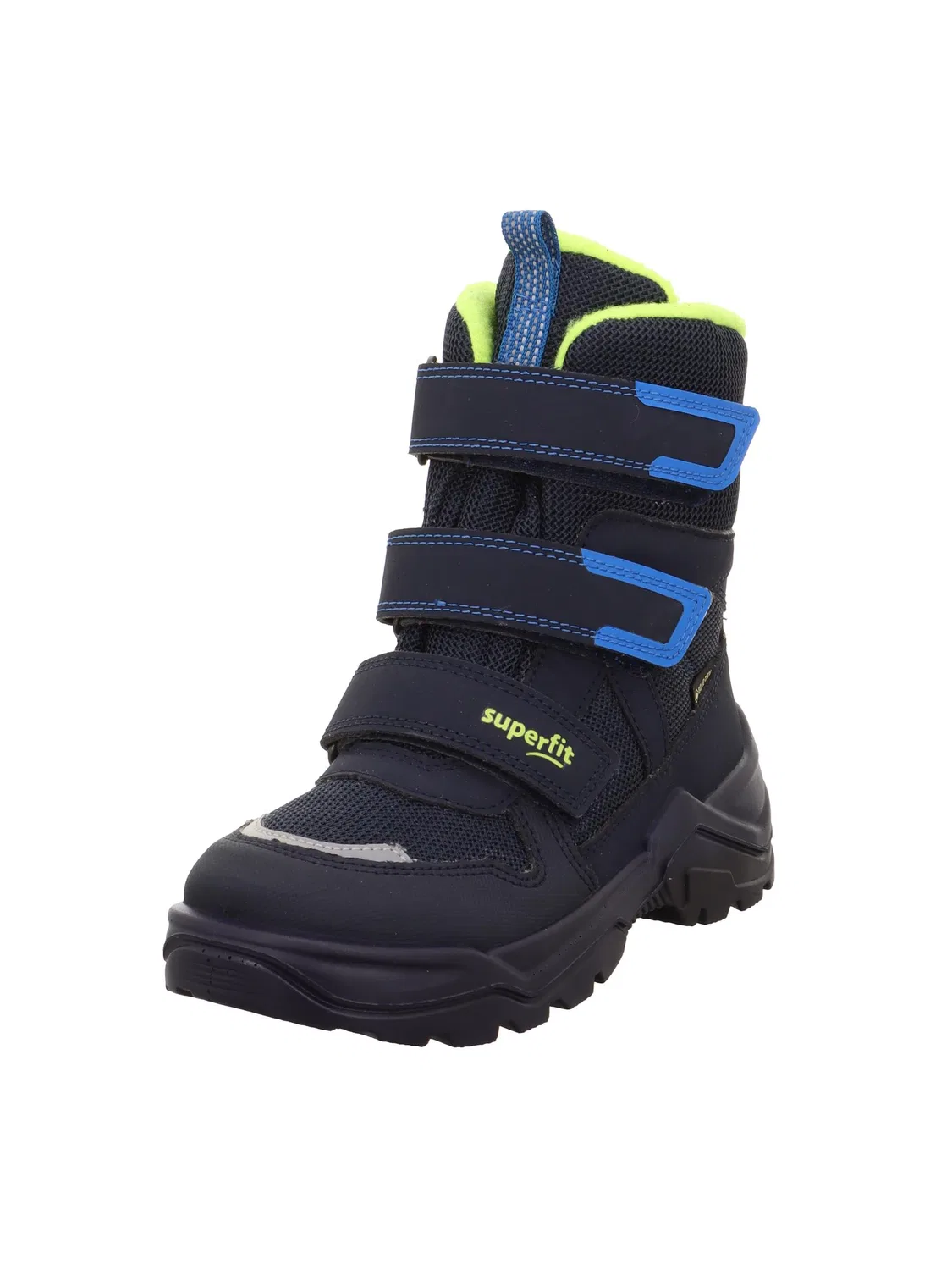 Детские снежные ботинки для мальчиков Snow Max Superfit, Blue Yellow 8000