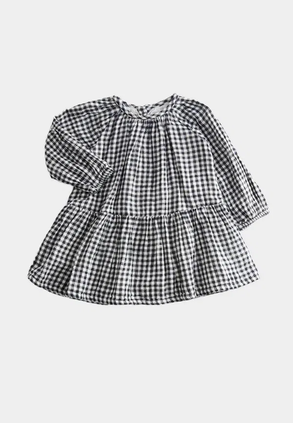 Комплект из 3 предметов: кардиган, топ и брюки с узором в клетку Gingham Set, Marks & Spencer, Charcoal Mix — фото 2