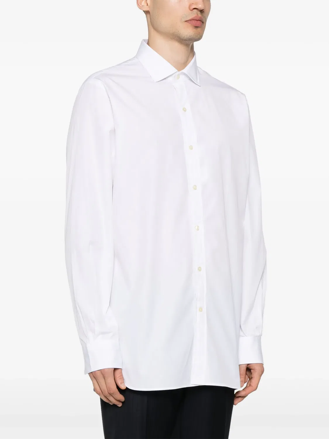Polo Ralph Lauren Рубашка из хлопкового поплина белая — фото 4