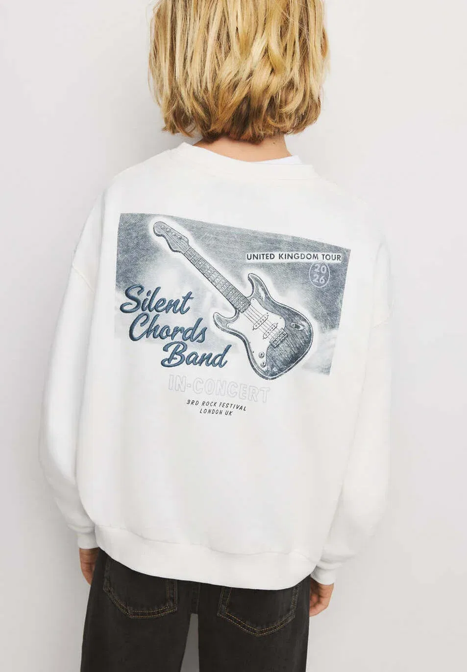 Ребенок - толстовка Mango Kids, White