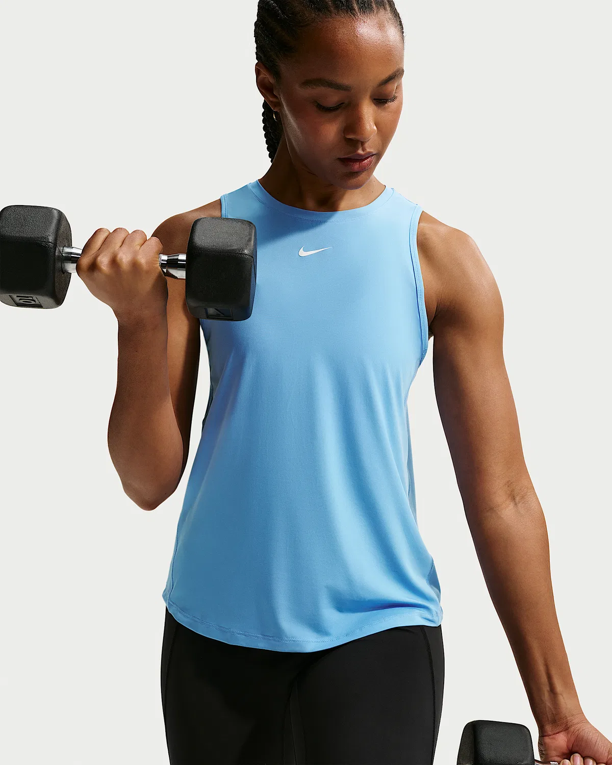 Женский топ Nike One Classic Dri-FIT, University Blue/White — фото 3