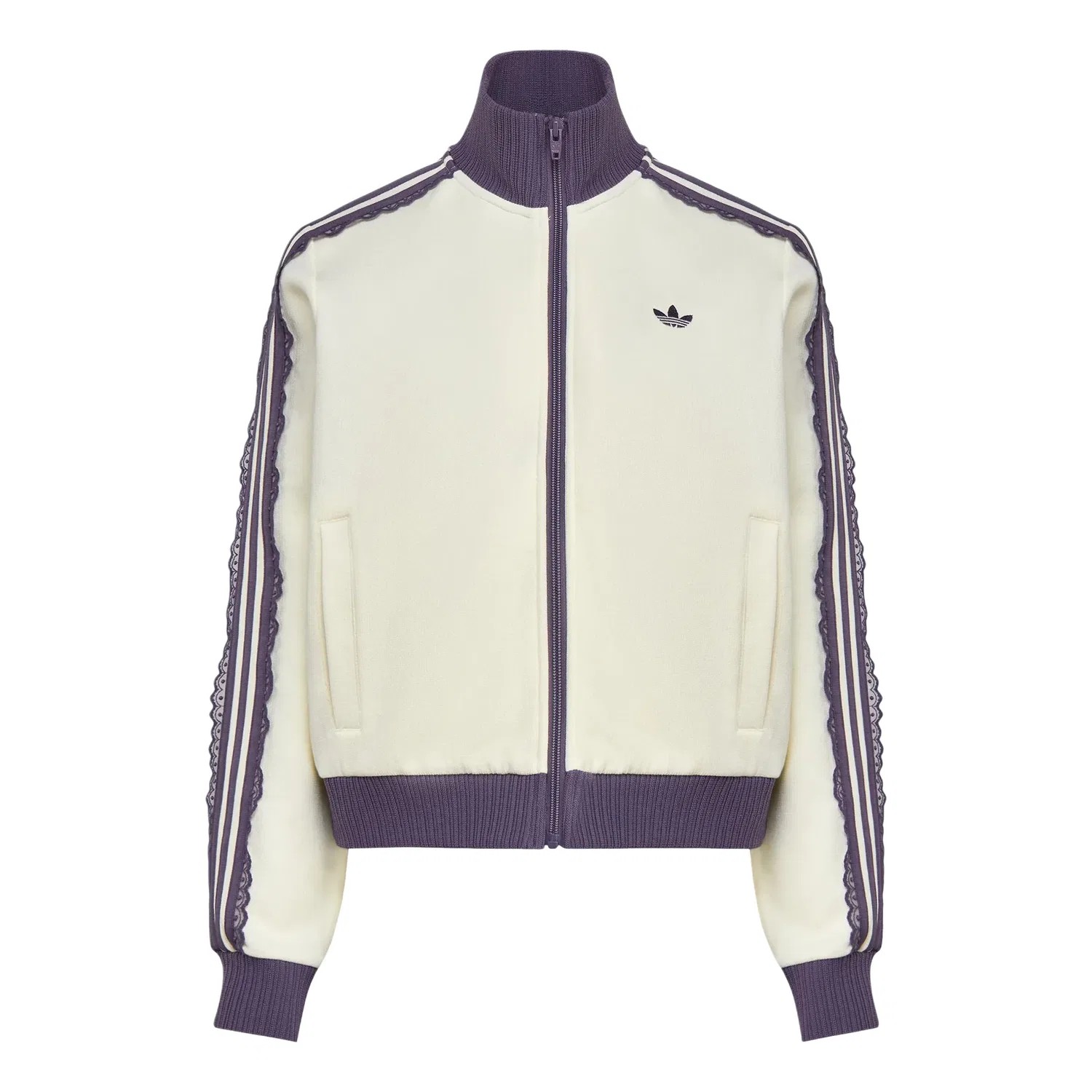Женская куртка Knit Track Top Asia Sizing 'Off White' adidas, Off White