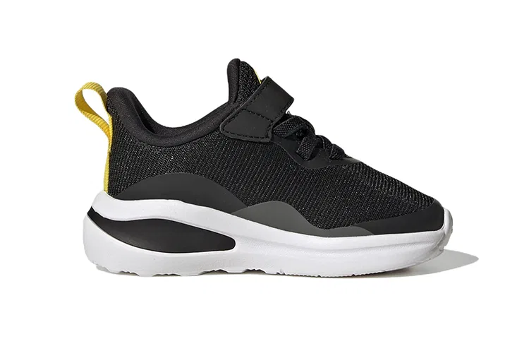 Детские кроссовки для малышей с широкой колодкой Fortarun Adidas, черный — фото 3