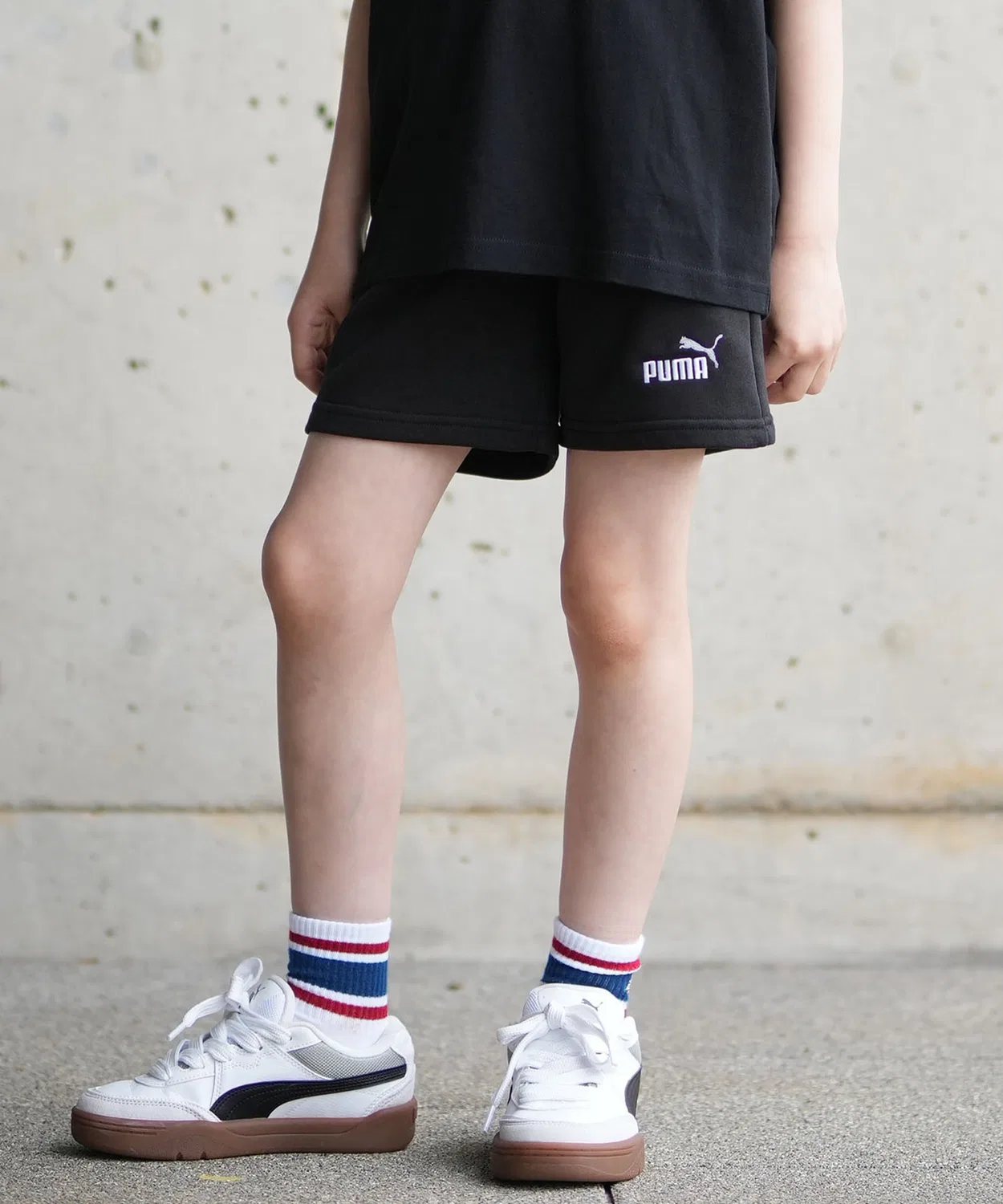 Детские шорты с логотипом PUMA, Black