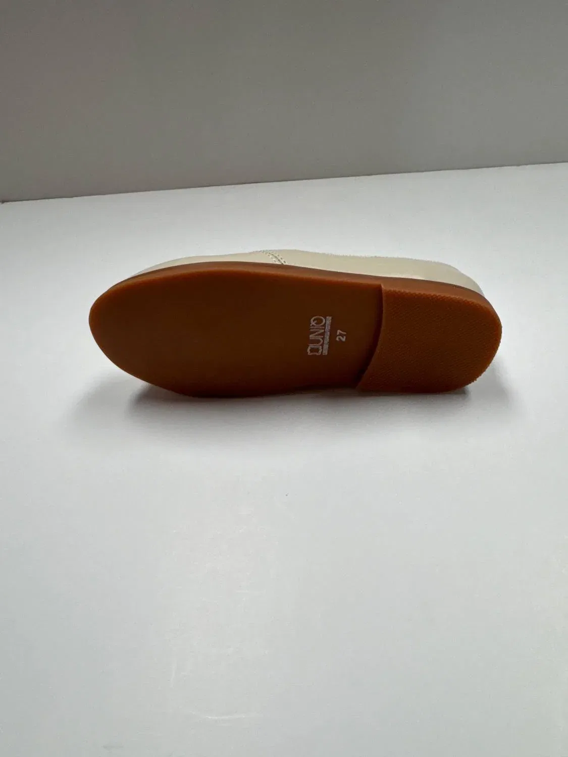 Детские туфли без шнуровки из премиальной кожи Nora Classic Slip-On 1936, бежевый — фото 4