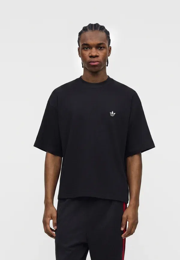 Футболка унисекс - простая футболка Adidas Originals, черный