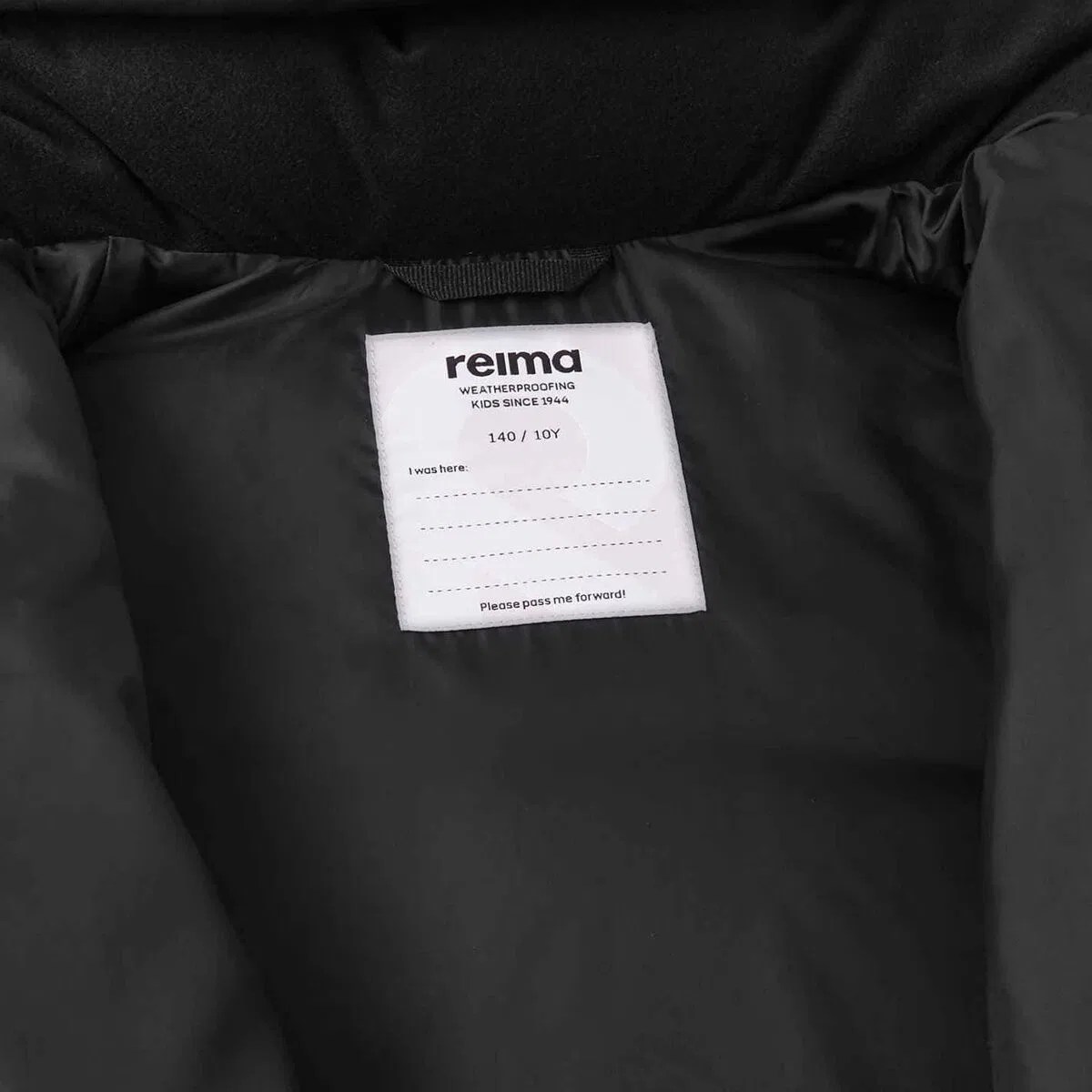 Детская утепленная куртка для мальчиков Ranua Down Ski Jacket Reima Tec, черный — фото 2