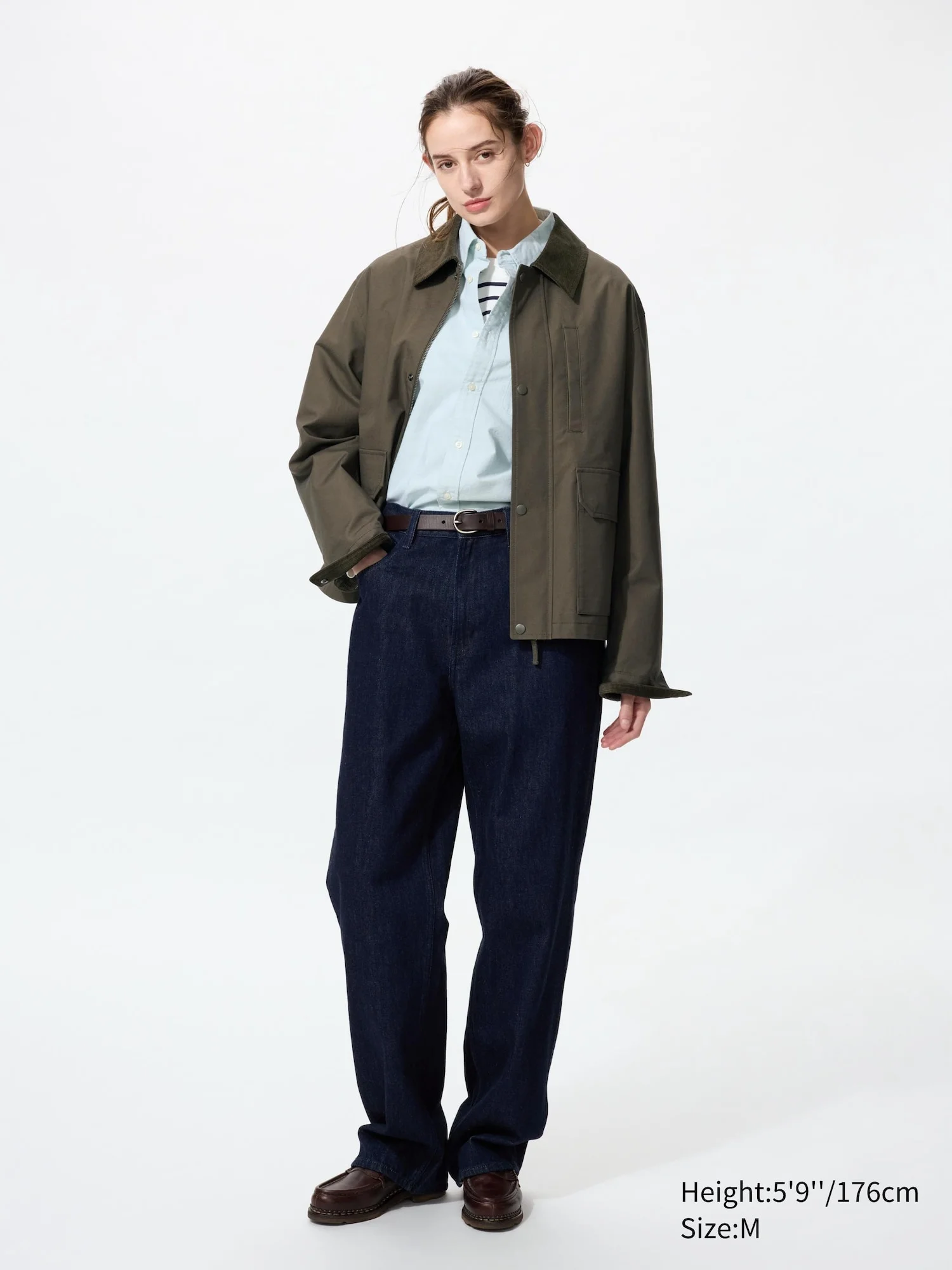 Куртка Uniqlo Utility Short, 57 оливковый — фото 3