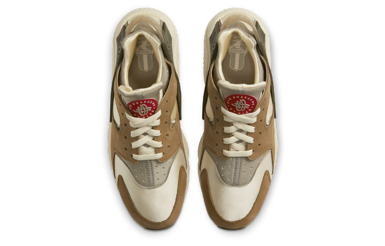 Кроссовки  Nike Air Huarache, коричневый/кремовый — фото 4