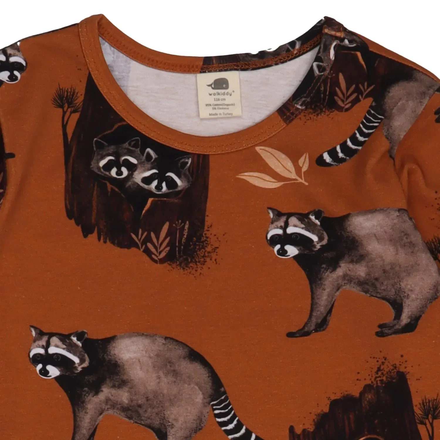 Лонгслив с принтом Curious Raccoons Walkiddy — фото 2