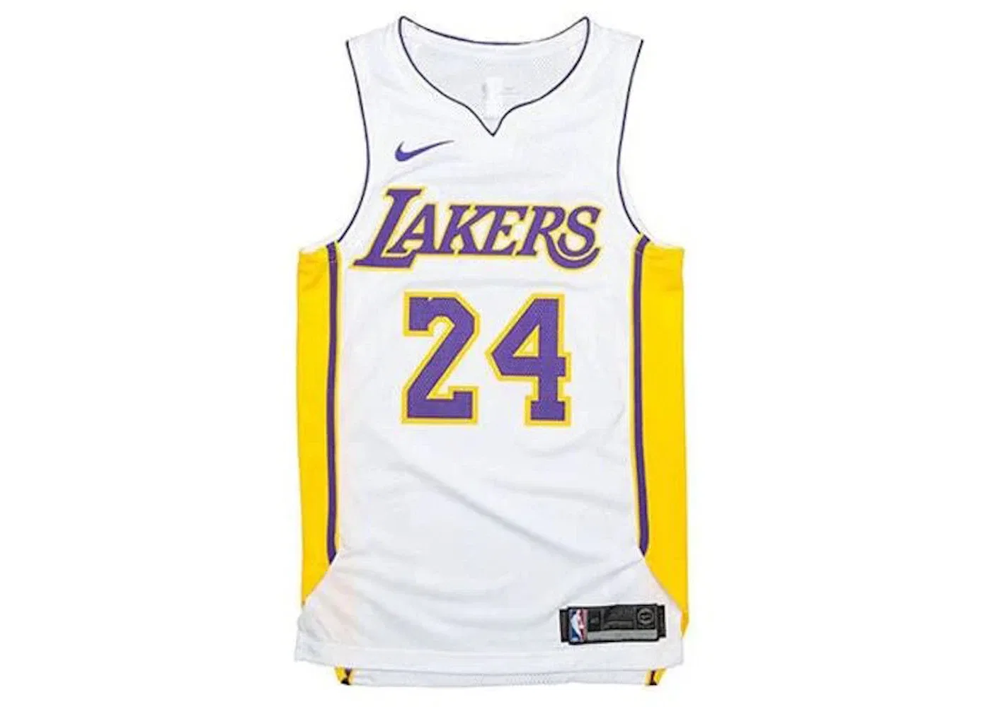 Мужская джерси с принтом Nike NBA Los Angeles Lakers Icon Edition Kobe Bryant Authentic Jersey, White/Purple/Amarillo