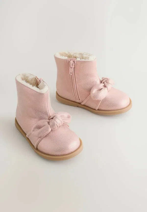 Ботинки с теплой подкладкой Baby shoes Next, pink, розовый — фото 2