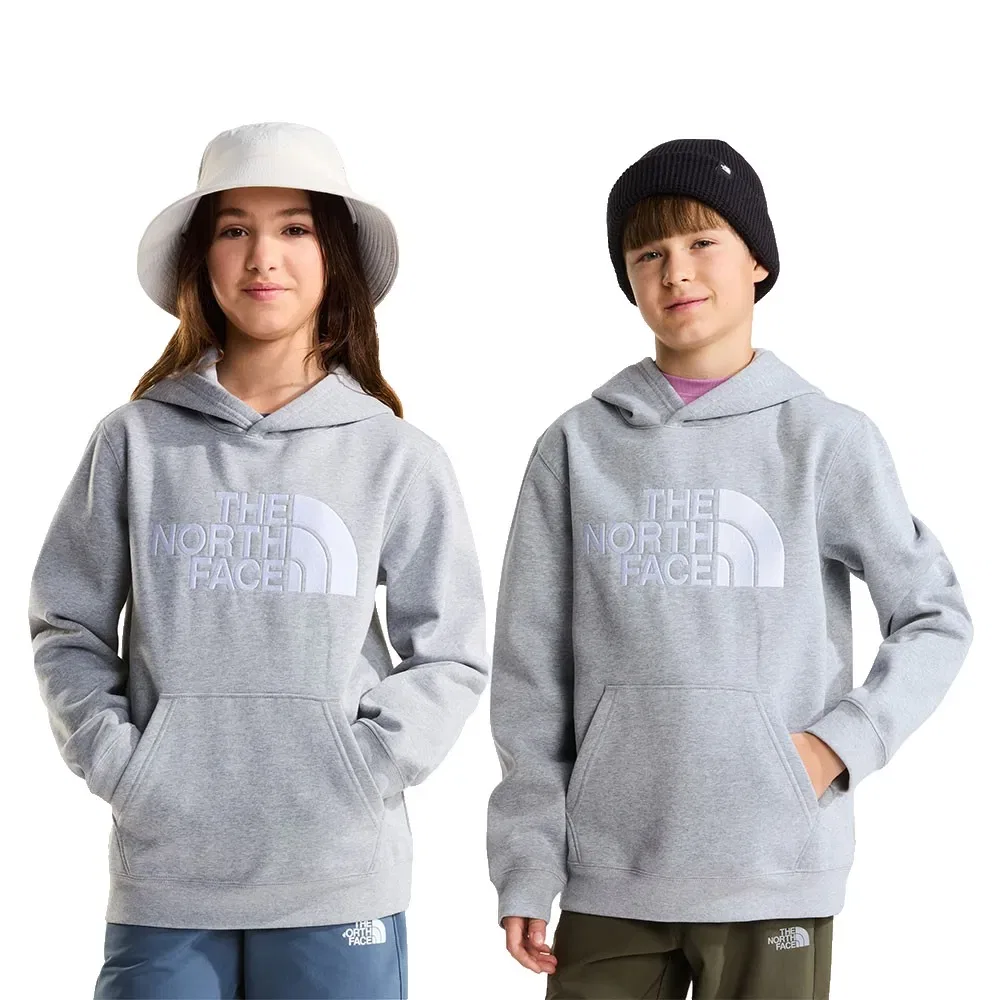 Детское худи для девочек с капюшоном The north face Essential Drew Peak, Grey
