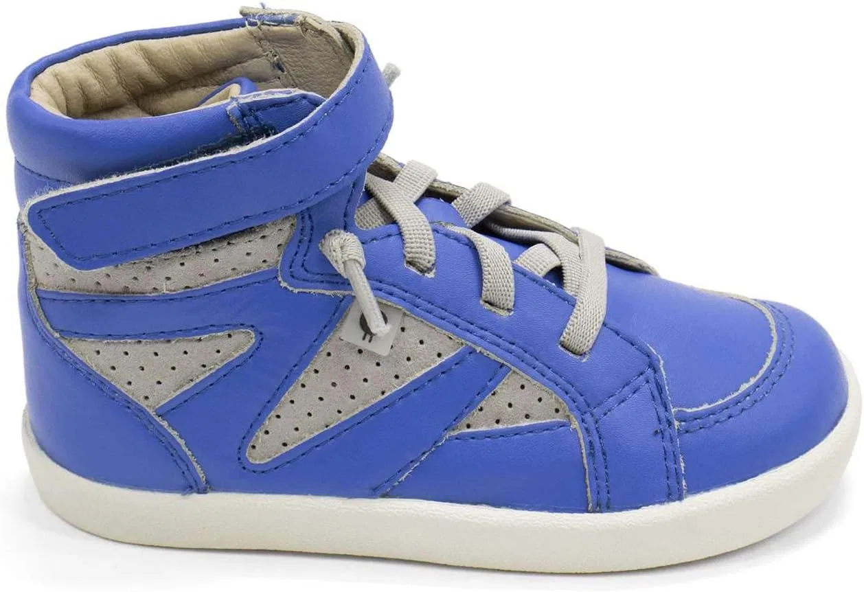 Детские кроссовки для мальчиков New Leader Old Soles, Neon Blue Grey Suede — фото 4