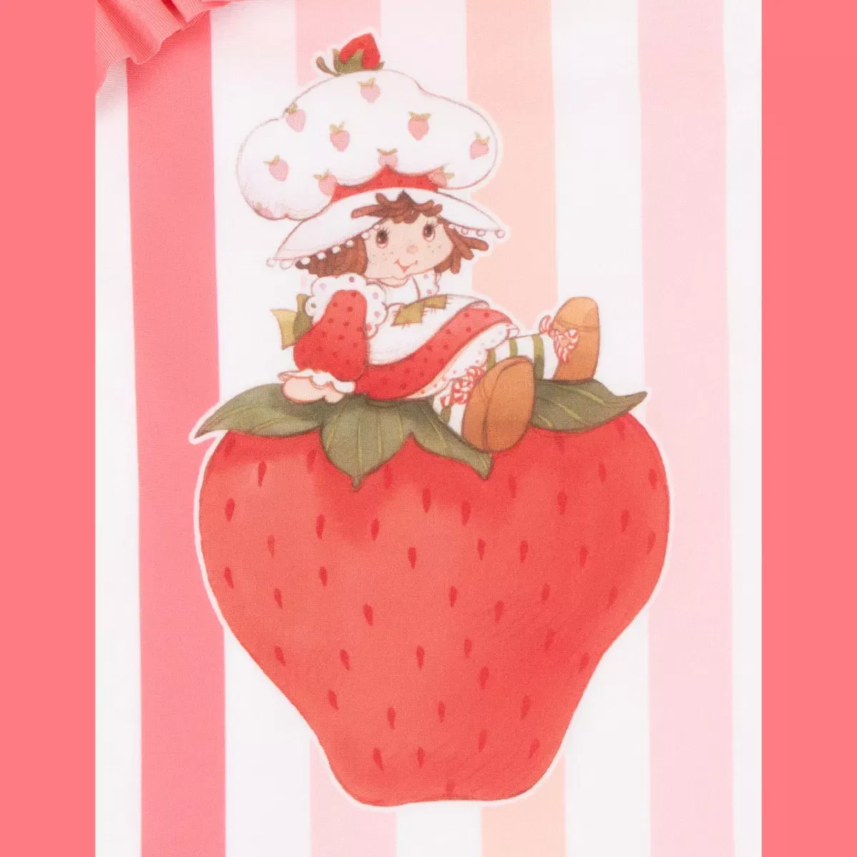 Детский купальник для девочек с принтом Strawberry Shortcake Strawberry Shortcake, Coral Pink — фото 3