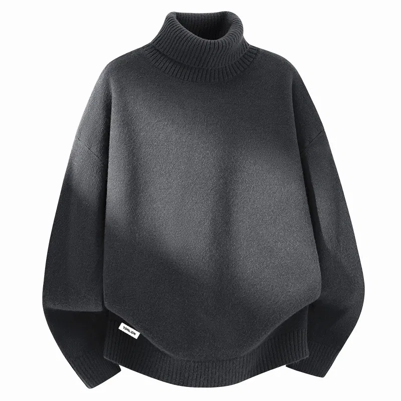 Детский пуловер с высоким воротником Tonlion, Heather Navy