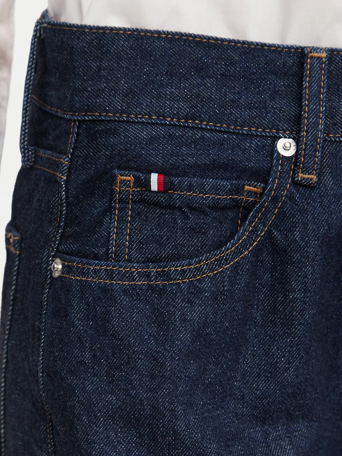 Женские джинсы с широкими штанинами Indie Tommy Hilfiger, темно-синий — фото 4
