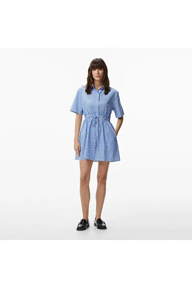 Женское платье-рубашка с коротким рукавом Tommy Hilfiger, Blue