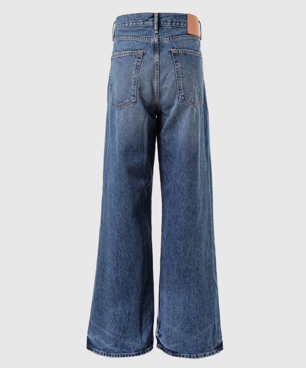 Мужские джинсы из нестрейчевого денима с эффектом поношенности 1981 Acne Studios, Vintage Blue — фото 2