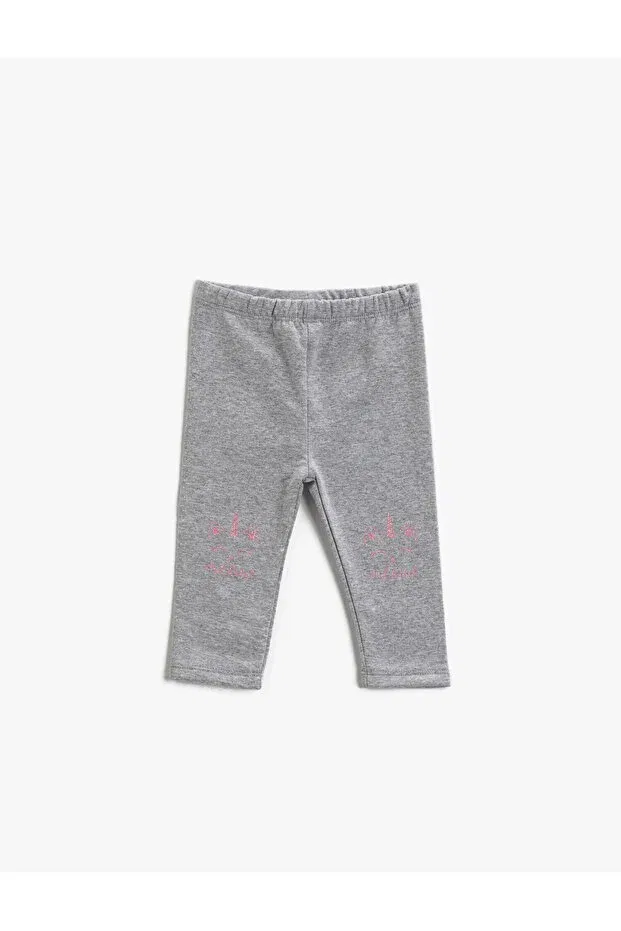 Детские леггинсы для девочек хлопковые Koton, Gray/023