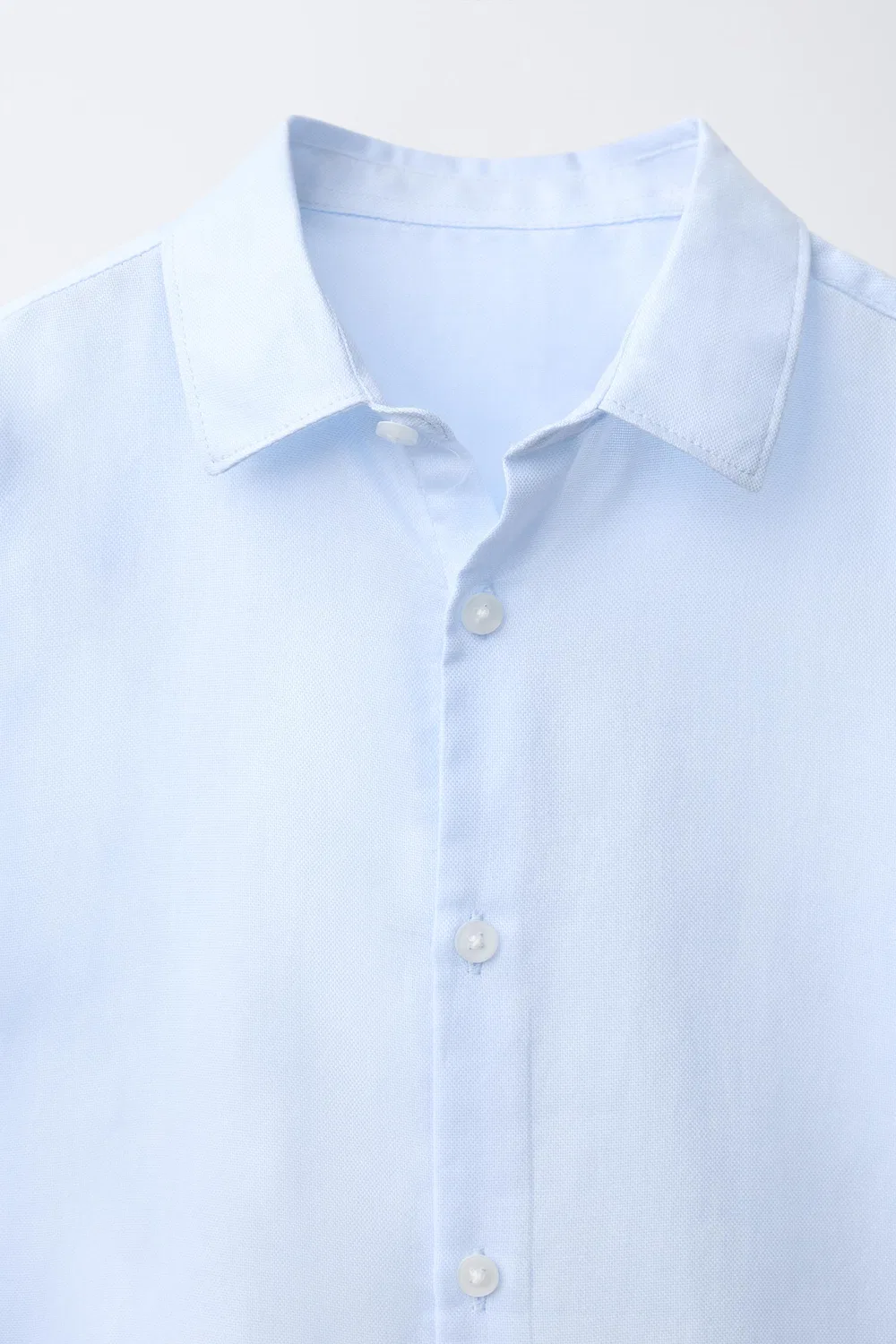 Простая рубашка для костюма ZARA, Sky blue — фото 3