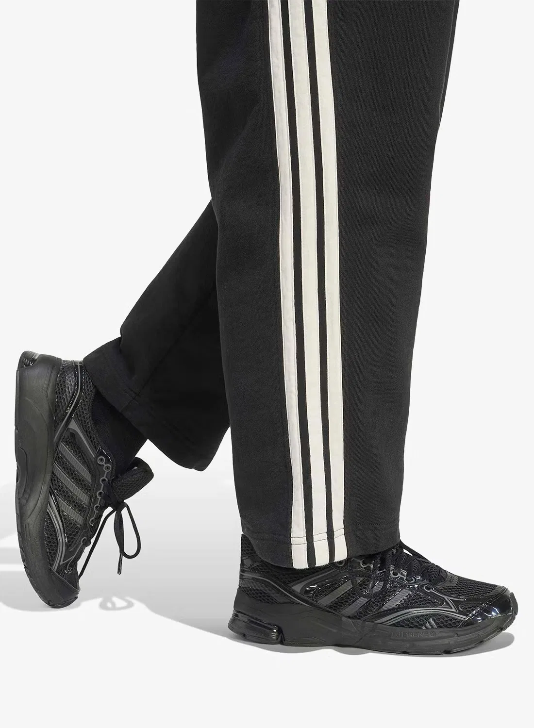 Брюки-бочонок с лампасами Adidas, черный — фото 4