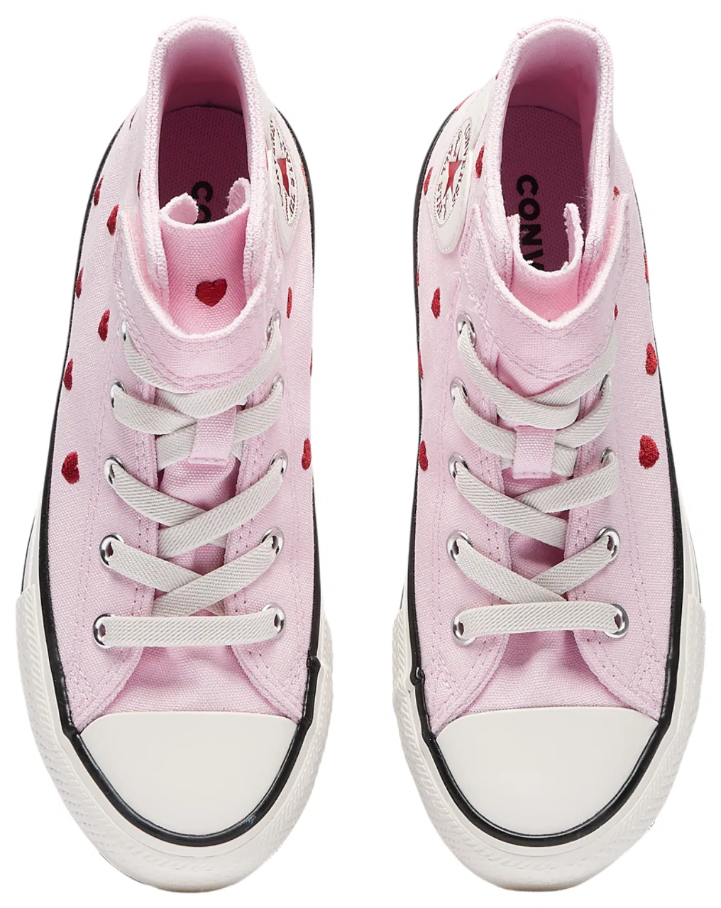 Детские кеды Chuck Taylor All Star 1V Hi Hearts Converse, цвет Milk/New Found Bloom/Vintage White — фото 4
