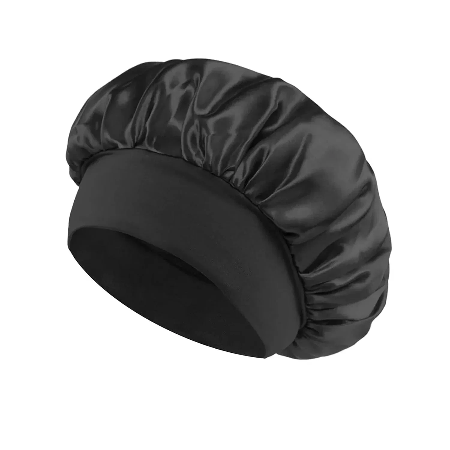 Шапочка для душа из сатина, WLIHDB, 2 шт, Black