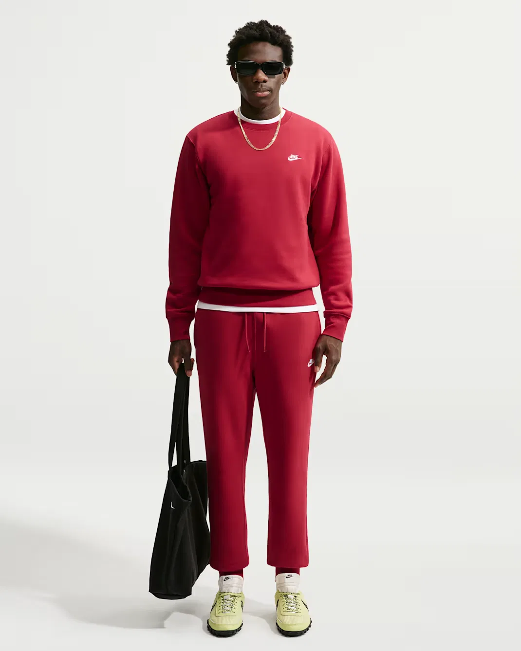 Мужские спортивные штаны Nike Sportswear Club, Tough Red/Tough Red/White