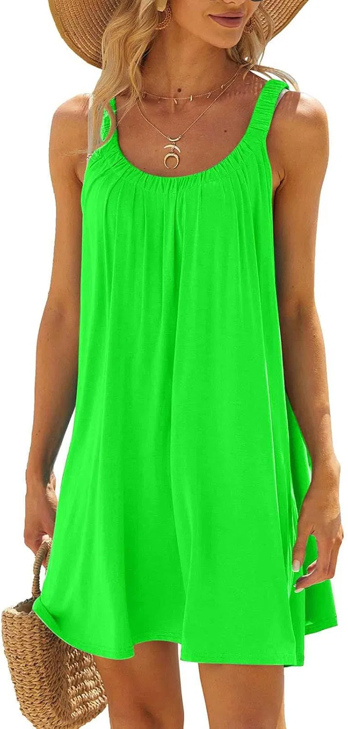 Женское летнее платье без рукавов с пышной юбкой, Mint Green — фото 2